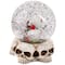 LED Lighted Skulls and Roses Halloween Snow Globe with Sound - 6"
